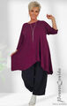 PoCo LAGENLOOK Tunika Long-Shirt beere XL-XXL-XXXL 44 46 48 50 52 54 56 58