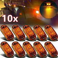 10X 2-LED LKW Seitenmarkierungsleuchte Gelb Anhänger Begrenzungsleuchten 12V 24V