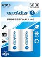 6 x everActive ProfLine Baby 5000 mAh Akku C Baby Zelle LR14 MN1400 NIMH