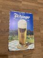 Blechschild Bier Flötzinger Helles 20x30cm Vintage Schild Brauerei Theke Werbung