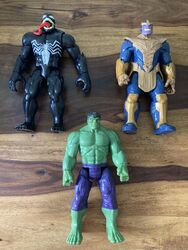 Marvel HULK Venom Tanos Titan Hero Serie 30 cm -Power FX komp 3 Figuren Sammlung