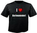 T-Shirt I Love Hartmannsdorf für Damen Herren und Kinder