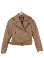 ZARA Kunstlederjacke Damen Gr. DE 34 creme Casual-Look