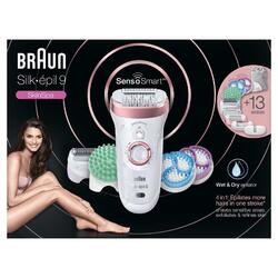 Braun SkinSpa SensoSmart Epilierer Damen Wet&Dry 13 Extras rosegold Hautpflege S