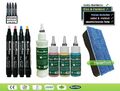 Maxi-Set-Green: 4 Nachfüllflaschen (5,34€/100ml) 4 Marker, Schwamm, Stiftebox