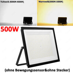 LED Fluter Außen Strahler mit Bewegungsmelder /Stecker 10W 20W 30W 50W 100W 500W