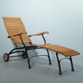 GARPA Gartenliege Fontenay Deck Chair Teak + Stahl verstellbar