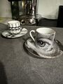 Fornasetti Espresso Tassen, 2er Set