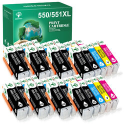 XXL Patronen für Canon PGI550 CLI551 Pixma MX925 IP7250 MG5650 IP7200 IX6850 IP8