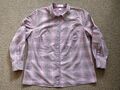 Peter Hahn Damenbluse/Bluse weiss/lila/pink karriert Gr. 46 NEU