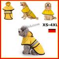 Hunde Regenmantel Regenjacke mit Kapuze Wasserdicht Reflektierend XS-4XL