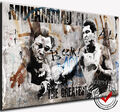 MUHAMMAD ALI BILD AUF LEINWAND BOX STREET ART  KUNSTDRUCK WANDBILD BILDER SPORT