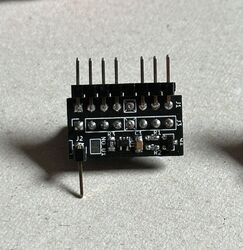 Amiga 500 HDD LED Adapter, Low Profile 3,3V & 5V kompatibel. Schwarz