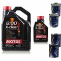 6L Motoröl Motul 8100 X-clean 5W-40 2xMotor Doctor+Motor Flush