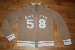 Strick Pulli Jacke mit Reißverschluss Gr. 36 38 /S /M  Pullover Sports 58