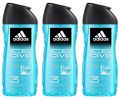 ✅Adidas Ice Dive Duschgel Herren Männer Shower Gel Körper Shampoo 3x 250ml✅