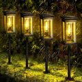 2/4 LED Solar Laterne Gartenleuchte Gartenlampe Solarleuchte Solarlampe Terrasse