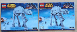 Lego 75054 AT-AT Bauanleitung Star Wars 2 x Heft Instruction