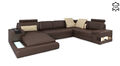 Ledersofa Ecksofa Sofa Couch Polster Bellini xxl big Wohnlandschaft Ecke Sofas