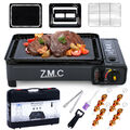 ZMC 2in1 Gas Kocher Campingkocher + Grillplatte Gasgrill Outdoor Camping Kocher