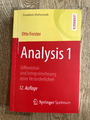 Analysis 1 von Otto Forster