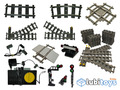 Lego® Eisenbahn Schienen 9V TRAIN Gleis Gerade Gebogene 4515 4520 4531 4548 4565