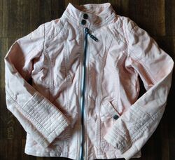 Jacke aus Lederimitat rosa Gr. 122 Charles Vögele 