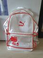 Puma Hello Kitty Rucksack, transparent, rot, weiß, Hello Kitty Sanrio 