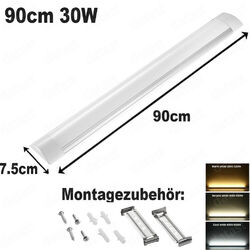 LED 30/60/90/120/150 Wannenleuchte Deckenleuchte Feuchtraumlampe Werkstatt Röhre