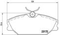 BREMBO Bremsbelagsatz, Scheibenbremse Vorderachse für RENAULT