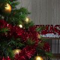 Tannengirlande Rot Weihnachtsgirlande Tannenbaum Deko für Innen und Außen 1.90m