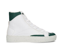 Vegane weiße High-Top-Sneaker Turnschuhe aus Apple Skin Piñatex recycelter Gummi