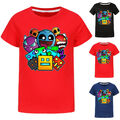 Geometry Dash Drucken Sommer Kurzarmshirt T-Shirt Tee Top Kind  Jungen Mädchen