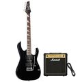 Ibanez GRG170DX-BKN + MG15G - E-Gitarren Anfänger Set