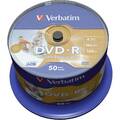 50er Multipack Verbatim 43533 DVD-R Rohling 4.7 GB 50 St. Spindel Bedruckbar