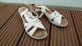 Gabor Sandalen weiß Creme Schuhe KorkGröße 7  40