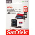 Sandisk Micro SDXC Karte 128GB Ultra Android UHS-I U1 140 MB/s A1 Class 10