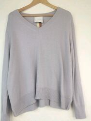 ZarterLOVE Pullover Bente V-Ausschnitt Cosmic Sky Flieder mit Kaschmir Gr. M/L sehr guter Zustand