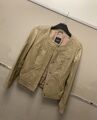 Weekend Max Mara Leder Jacke in Beige Gr 32