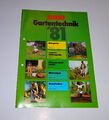 Prospekt / Katalog Solo - Katalog 1981 Gartentechnik