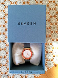 Skagen of Denmark  Damen Slim Quarz 358SSRSC Armbanduhr Batterie Neu