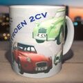 CITROEN 2CV KLASSISCHER AUTO TASSE. LIMITIERTE EDITION. TOP GESCHENK