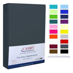 Spannbettlaken 100% Baumwolle Jersey Spannbetttuch Laken Bettlaken von CAMRY22 Farben ✔ Alle Größen ✔ Schadstoff geprüft ✔