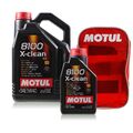 6L Motul 8100 X-clean 5W-40 Motoröl für Ford MB Porsche Opel inkl. Tasche