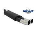 Novus Sport Auspuff 2x76 DTM VW Golf 3 4 Cabrio Endschalldämpfer Edelstahl End