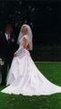Hochzeitskleid / Brautkleid mit Schleppe Gr. 38/40