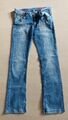 CROSS LAURA Bootcut Jeans Hüftig Stretch Blau W28 L32 