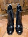 Zara Woman Echtleder Stiefeletten Chelsea Boots Plateau Budapester *Gr. 39 * Neu