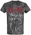 ACDC T-Shirt Herren PWR Wires grau Band-Merch, Bands