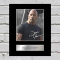 Dwayne Johnson signiertes Fotodisplay schnell und wütend #2 Geschenkbilddruck